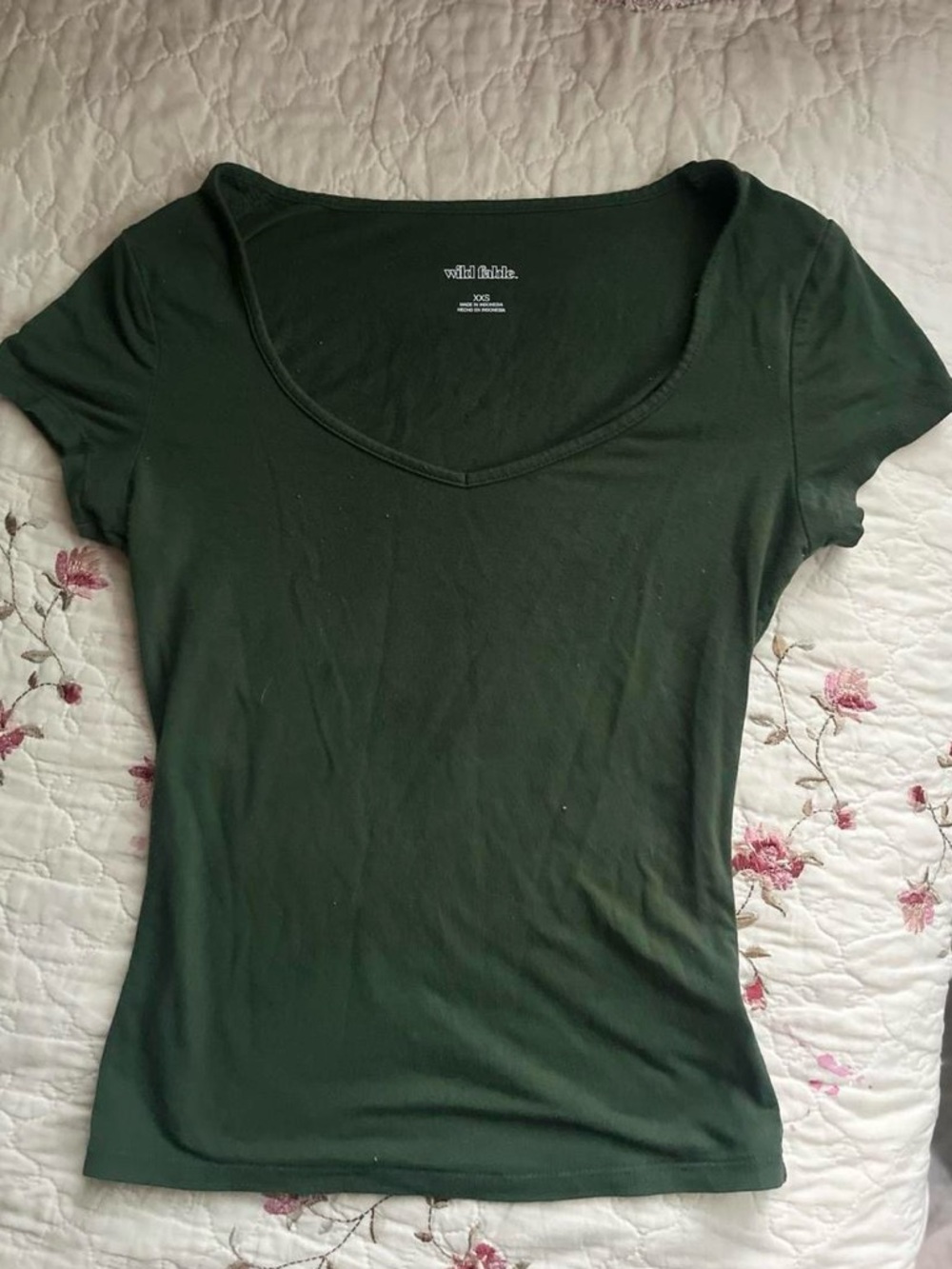 Women’s Slim Fit Dark Green Tee